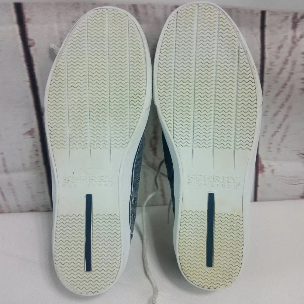 Sperry Top Sider Men's Gray/White Boat Shoes
